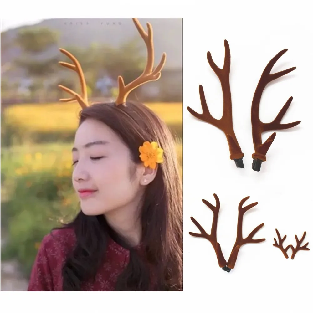 Reindeer Antlers Headband - أغطية رأس مصنوعة يدويًا على شكل