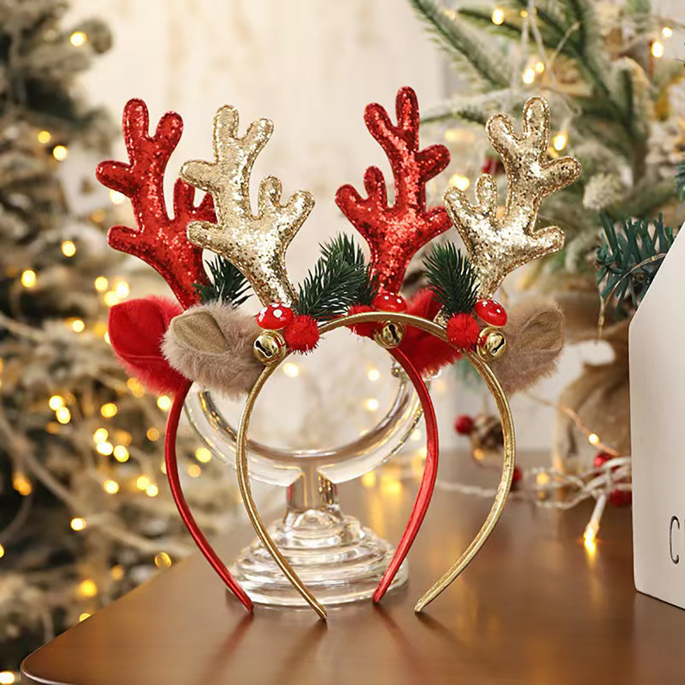 Reindeer Antlers Headband - عصابة رأس بتصميم قرون الرنة لعيد
