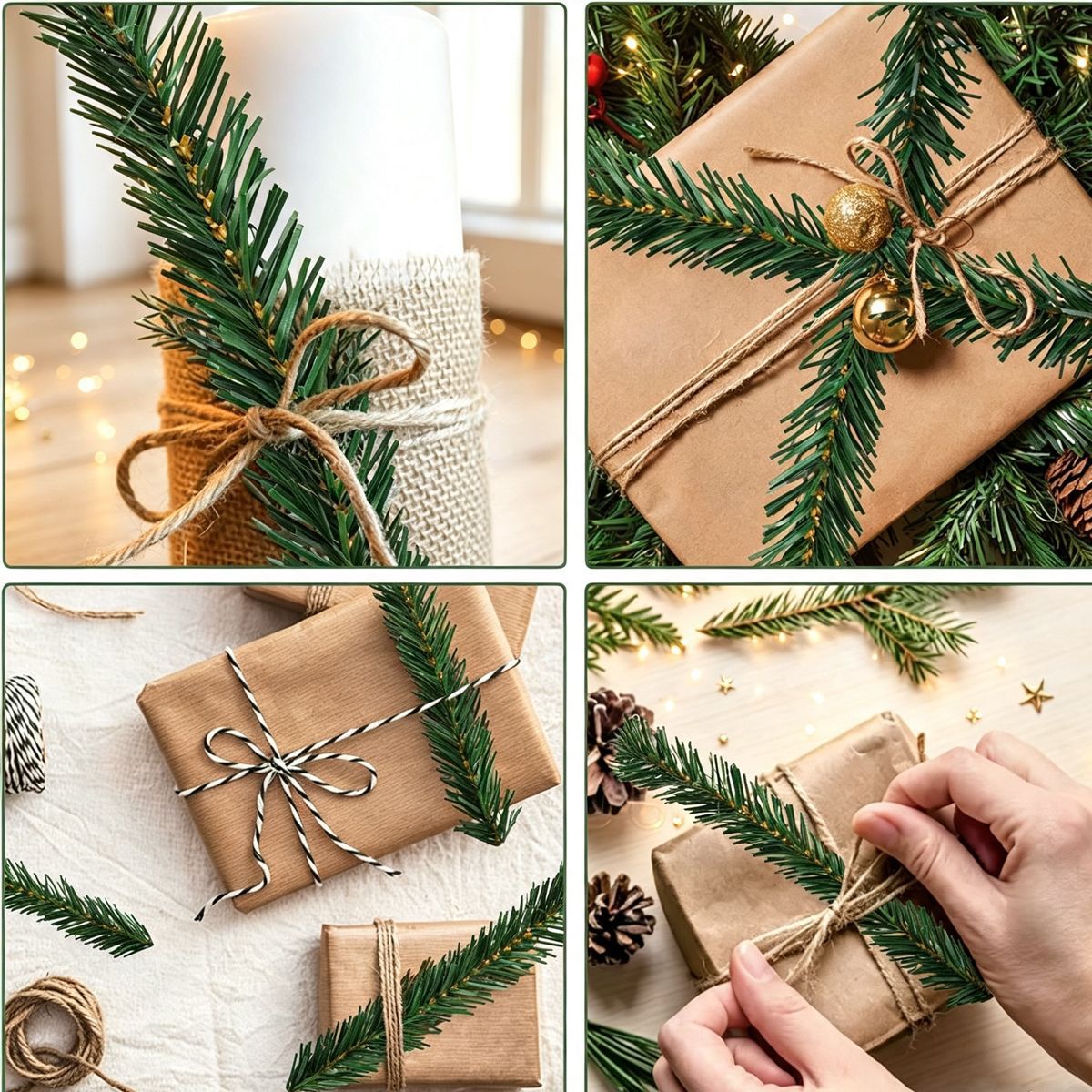 إكليل عيد الميلاد من خشب الصنو - مراجعة Tinsel Garland Decoration وسعره