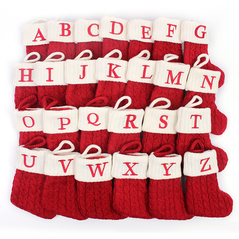 1P عيد الميلاد الجوارب الحياكة - مراجعة Christmas Stocking Hanging وسعره