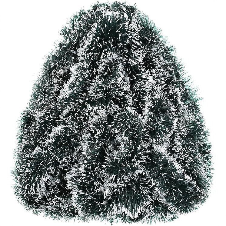 زينة نوافذ معلقة، مستلزمات تزي - مراجعة Tinsel Garland Decoration وسعره