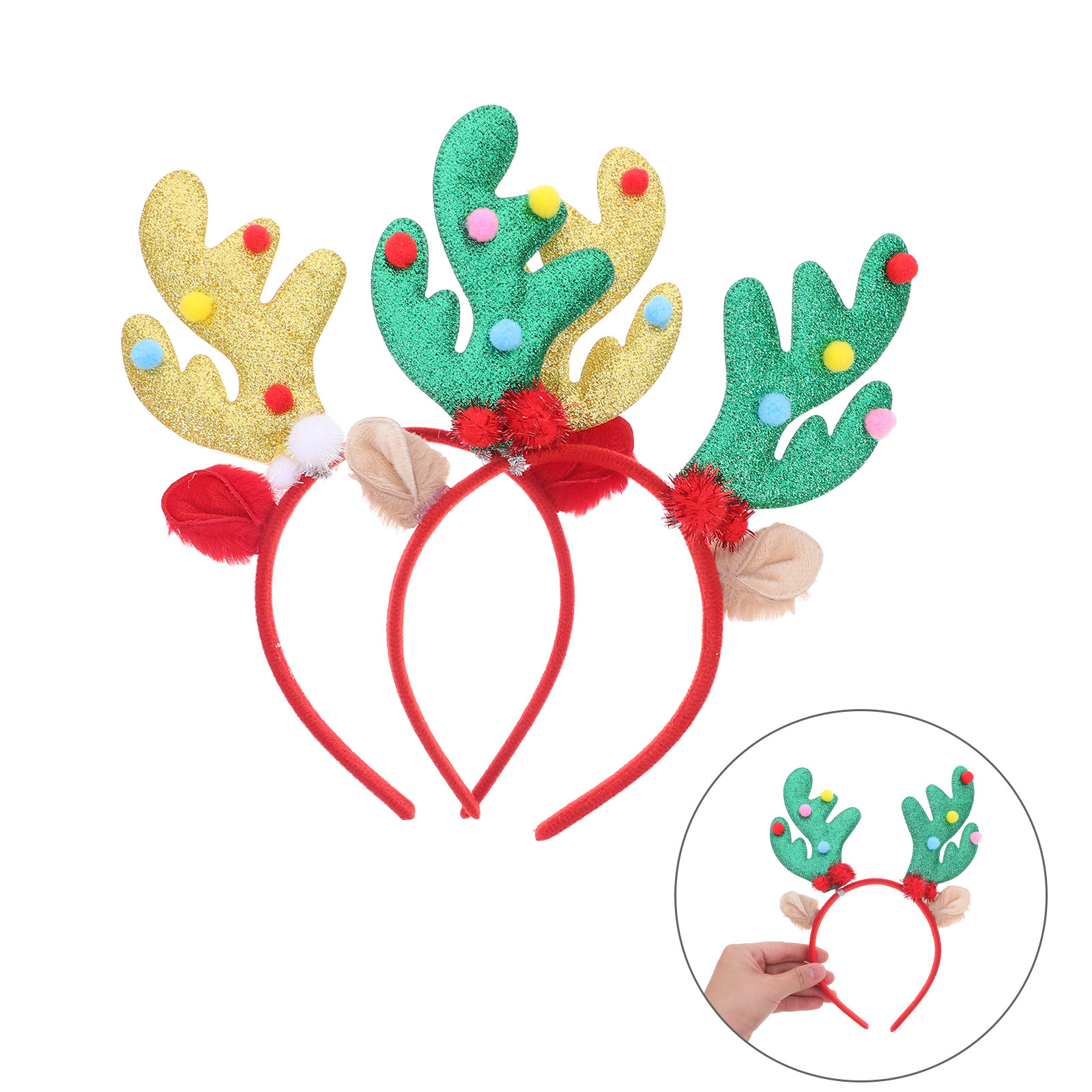 قطعتان من عصابات الرأس لعيد ال - مراجعة Reindeer Antlers Headband وسعره