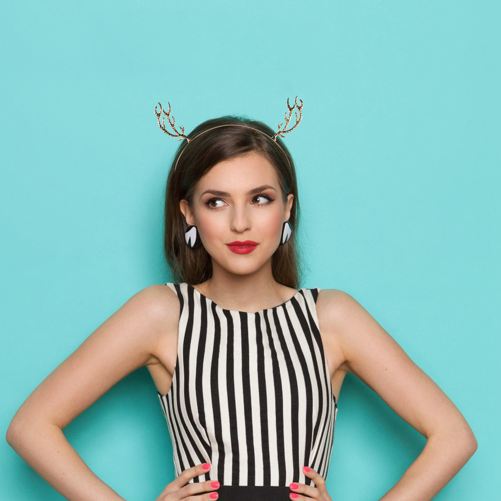 عصابة رأس لعيد الميلاد، قرون ا - مراجعة Reindeer Antlers Headband وسعره