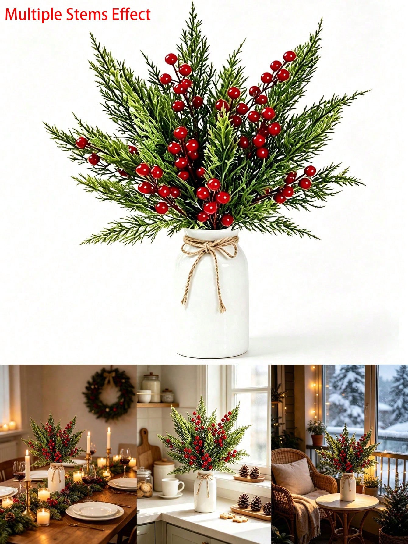 20 قطعة من أغصان الصنوبر الاصط - مراجعة Christmas Tree Artificial وسعره